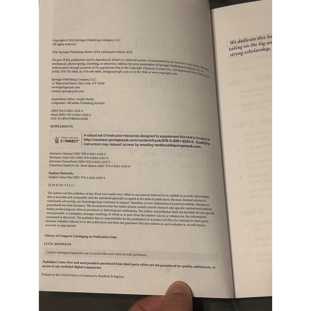 Clinical Analytics Data Management for the DNP 3rd Ed Sylvia Terhaar Textbook - Picture 6 of 7